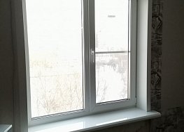 Пластиковое окно КВЕ-70 Эксперт 5-камерный, подоконник Данке.